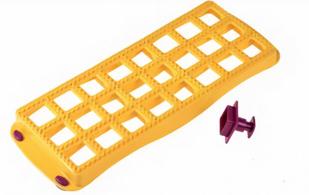 raviolimaker 24 stuks 34 x 12 cm geel 2-delig