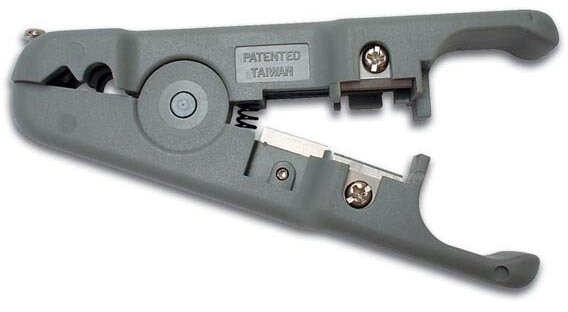 coaxkabelstripper &amp; -knipper Vtcoaxf grijs