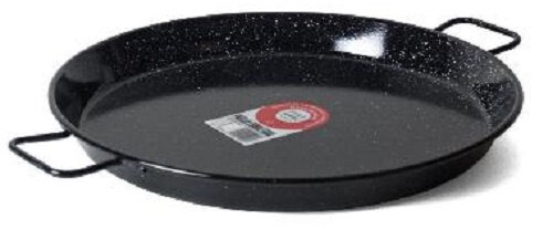 hapjespan 10 cm keramiek zwart/wit