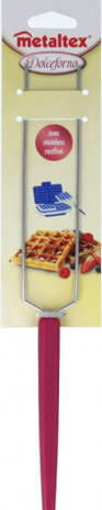 wafelvork Dolceforno roestvrij staal paars/zilver