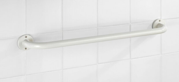handdoekrek basic 66 x 6 x 9,5 cm RVS wit