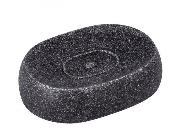zeephouder Puro 12,5 x 8,9 cm polyresin antraciet