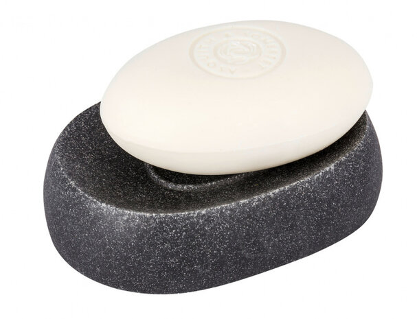 zeephouder Puro 12,5 x 8,9 cm polyresin antraciet