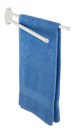 handdoekhouder Basic 41 cm staal wit