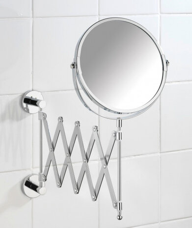 badkamerspiegel Power-Loc Elegance 17 cm RVS zilver