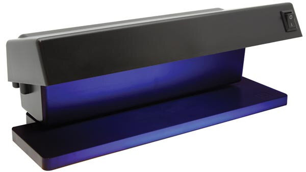 UV gelddetector 230 V AC 50 Hz 27 cm zwart