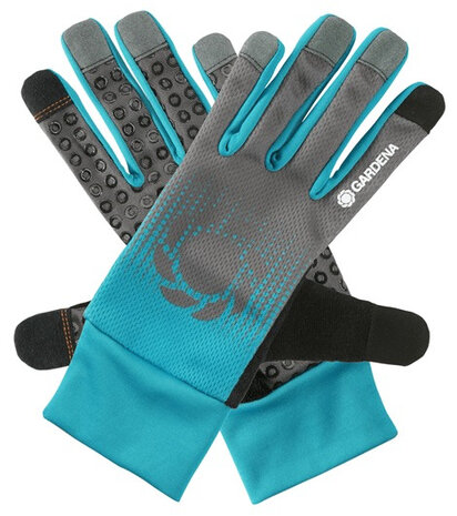 tuinhandschoenen polyester turquoise maat S