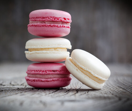 spatbescherming Macarons 60 x 50 cm glas roze