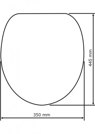 toiletbril Bergamo 35 x 44,4 cm duroplast/RVS groen