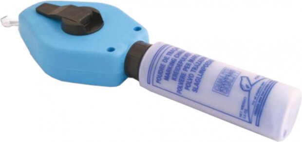 slaglijnmolen met slaglijnpoeder 30 meter alu blauw