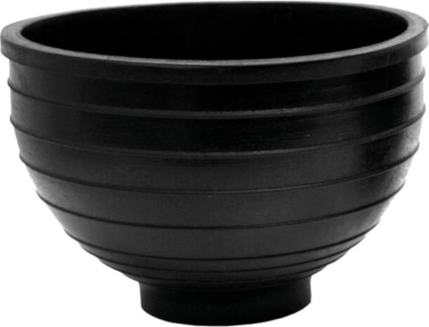 gipsbeker 1,5 liter rubber zwart