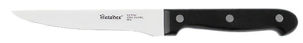 fileermes 26 cm RVS zwart/zilver
