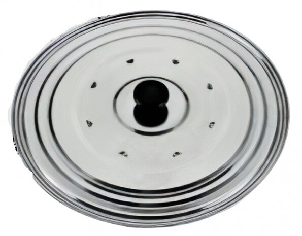pannendeksel 16 - 25 cm RVS chroom
