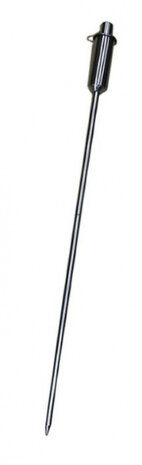tuinfakkel 120 cm RVS zilver