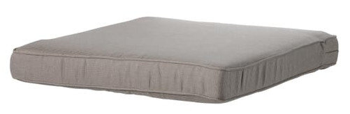 loungekussen Rib 60 x 60 x 8 cm dralon taupe