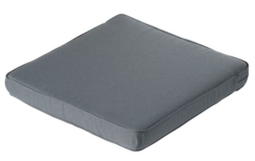 loungekussen Rib 60 x 60 x 8 cm dralon grijs