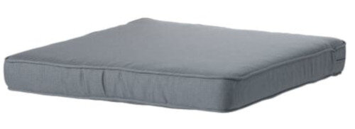 loungekussen Rib 60 x 60 x 8 cm dralon grijs