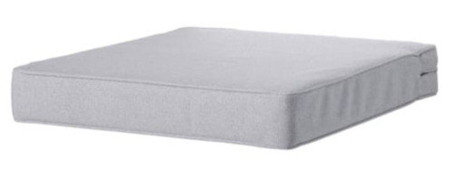 loungekussen Manchester 60 x 60 x 10 cm dralon lichtgrijs