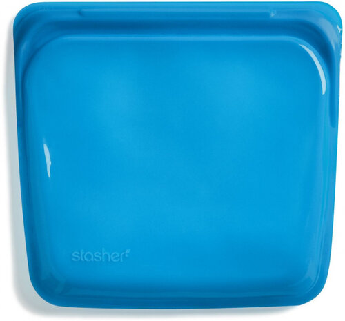 vershoudzakje 19,1 x 24 cm siliconen donkerblauw 450 ml