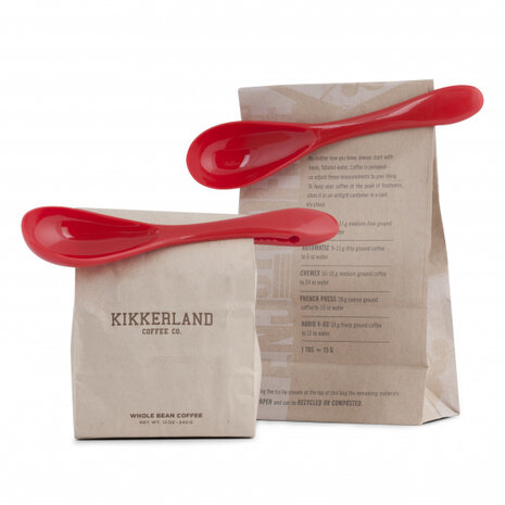 lepel clips 22 x 10 x 2 cm rood 2 stuks