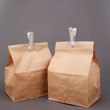 vershoudklemmen 6 x 2 cm aluminium zilver 10 stuks