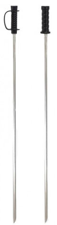 grillspies Piraat&amp;Ninja 32 x 1 cm RVS zilver 2 stuks