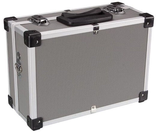 gereedschapskoffer 11 liter aluminium grijs/zilver