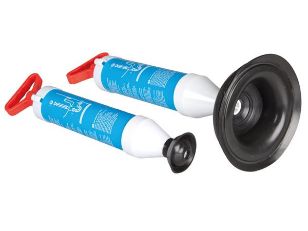 ontstopper met zuignap &Oslash; 70/155 mm blauw 3-delig