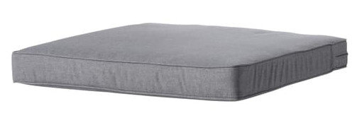 loungekussen Oxford 60 x 60 x 8 cm polykatoen grijs