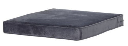 loungekussen Velvet Panama 60 x 60 cm polykatoen grijs