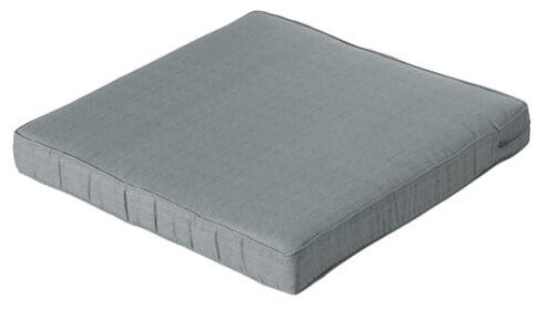 loungekussen Basic 73 x 73 x 8 cm polykatoen grijs