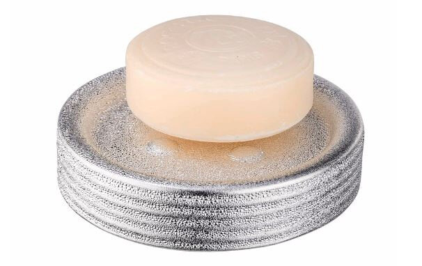 zeephouder Polaris 11 x 2,5 cm keramiek zilver