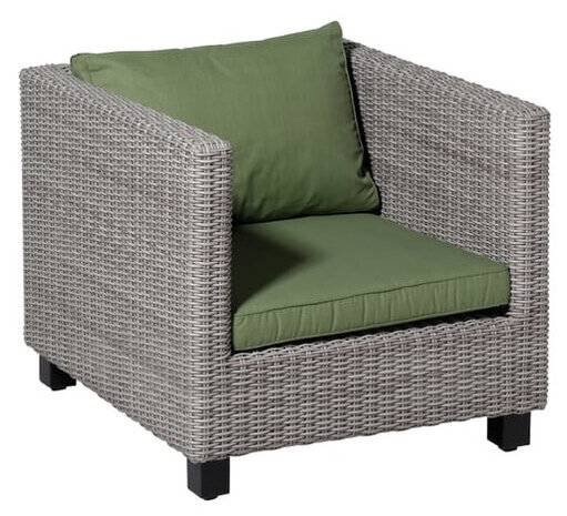 loungekussen Basic 60 x 43 x 10 cm polykatoen groen