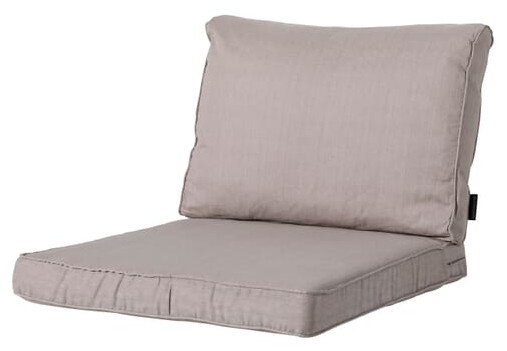loungekussen Basic 60 x 43 x 10 cm polykatoen taupe
