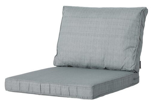 loungekussen Basic 60 x 43 x 10 cm polykatoen grijs