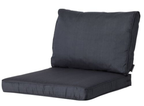 loungekussen Basic 60 x 43 x 10 cm polykatoen zwart