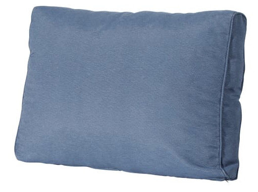 loungekussen Panama 60 x 43 x 10 cm polykatoen blauw