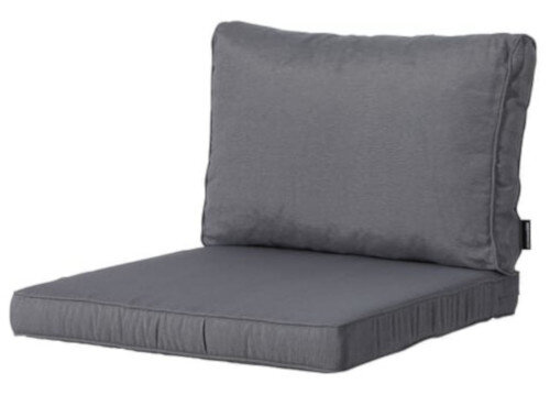 loungekussen Panama 60 x 43 x 10 cm polykatoen grijs