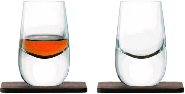 shotglazen Whiskey Islay 80 ml glas transparant 2 stuks