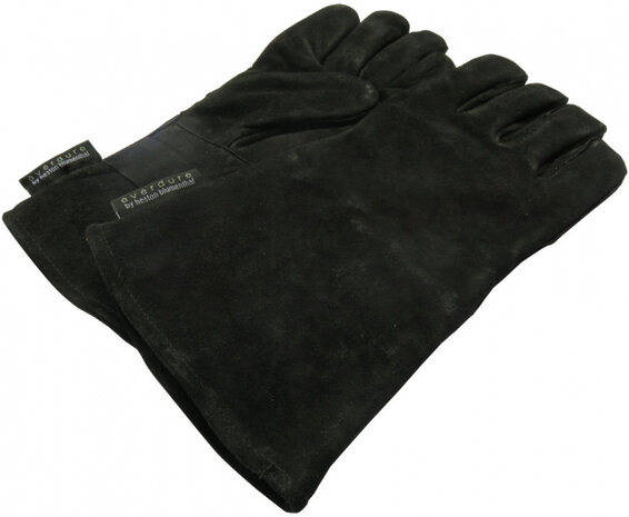 barbecuehandschoenen leer zwart maat L/XL