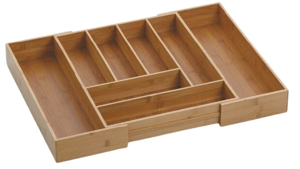 bestekbak Kalma 35-58 x 43 cm bamboe naturel