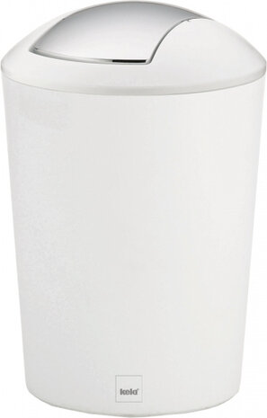 afvalemmer Marta 5 liter 29 x 19 cm wit
