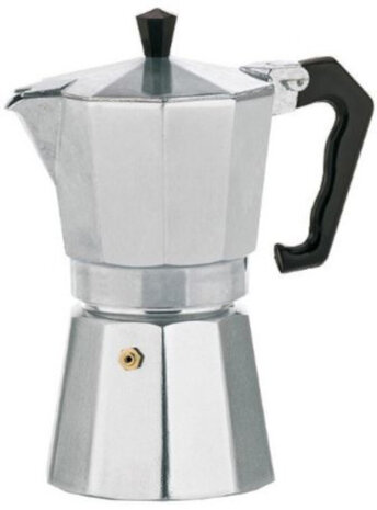 Espressomaker Italia 450 ml 10,5 x 20 cm aluminium zilver