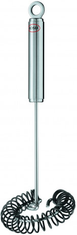 spiraalgarde 27 x 8,8 cm RVS zilver/zwart