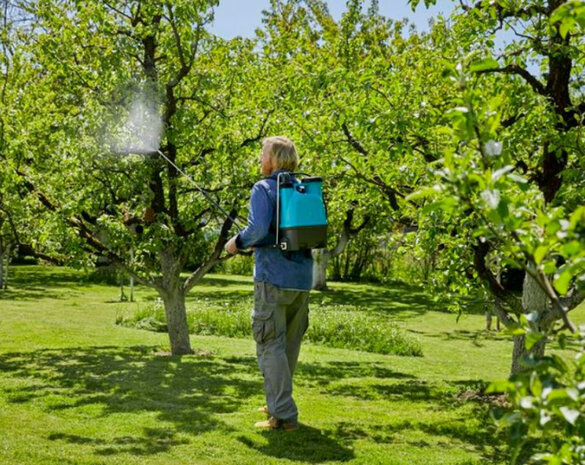 rugspuit 12 liter blauw/zwart