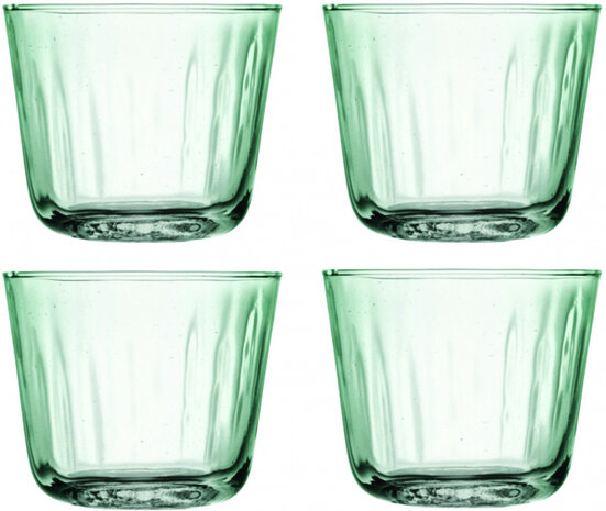 drinkglazen Mia 250 ml 8,5 x 8 cm gerecycled glas groen