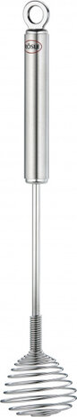 spiraalgarde 27 x 4,8 cm RVS zilver