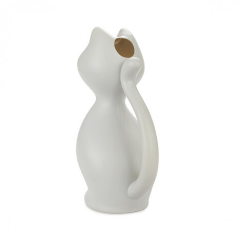 plantengieter Meow 2 liter 30 x 18 cm wit