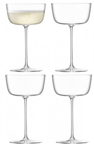 cocktailglazen Borough 240 ml glas transparant 4 stuks
