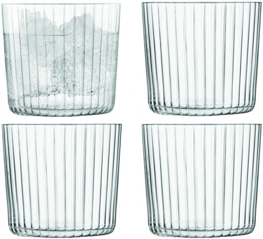 glazenset Gio 390 ml glas transparant 4 stuks